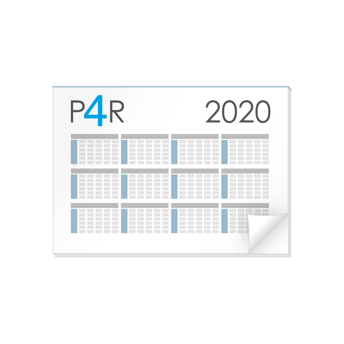 Schreibtischunterlagen mit Kalendarium Produkt Icon