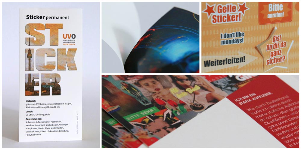 Verschiedene Aufkleber